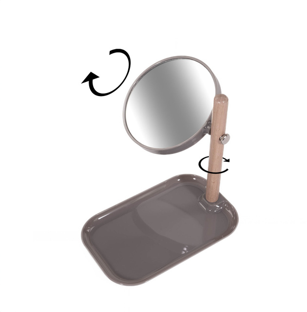 Oglinda cosmetica cu tava metalica